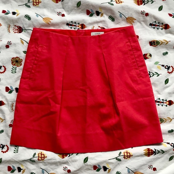 J. Crew Dresses & Skirts - J Crew Bright Pink-Orange Mini Skirt